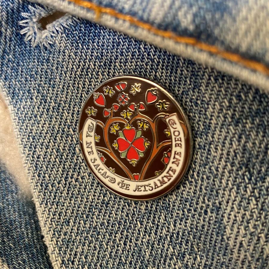 Old English Enamel Pin - They Do Not Quarrel Who Are Not Together - Image 4
