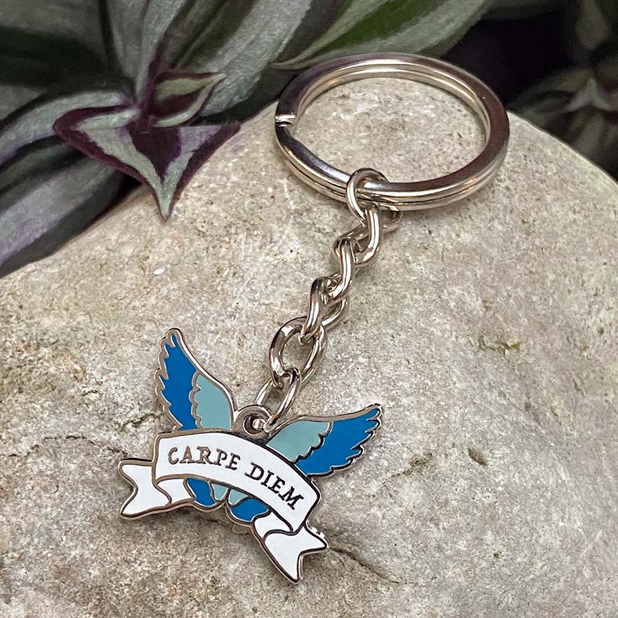 Seize The Day Latin Motto Keyring - Image 5