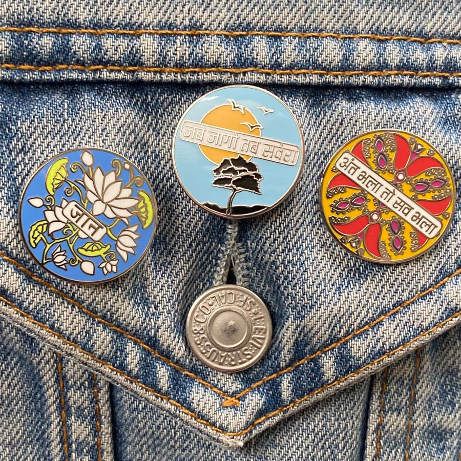 Beloved Hindi Enamel Pin - Jaan - Image 7