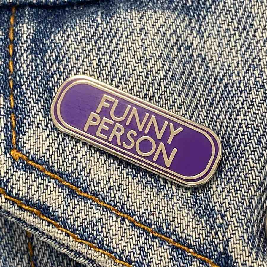 Funny Person Enamel Pin - Image 3