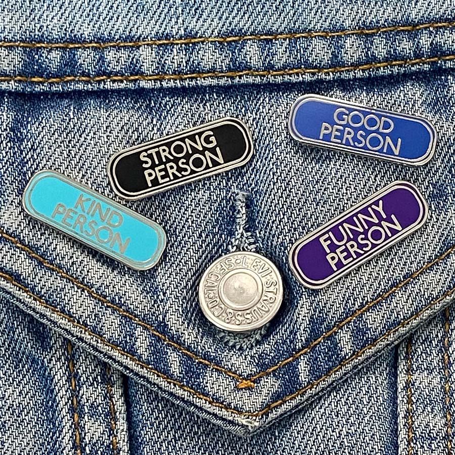 Funny Person Enamel Pin - Image 4