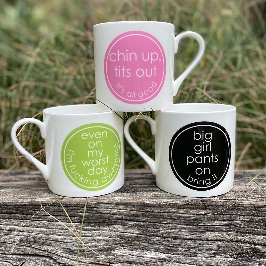 Large Porcelain Big Girl Pants Mug - Image 5