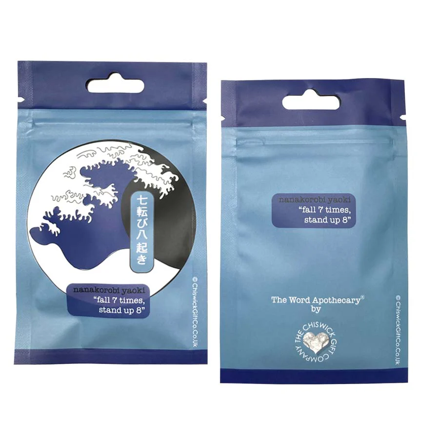Never Give Up Japanese Great Wave Keyring - Image 3