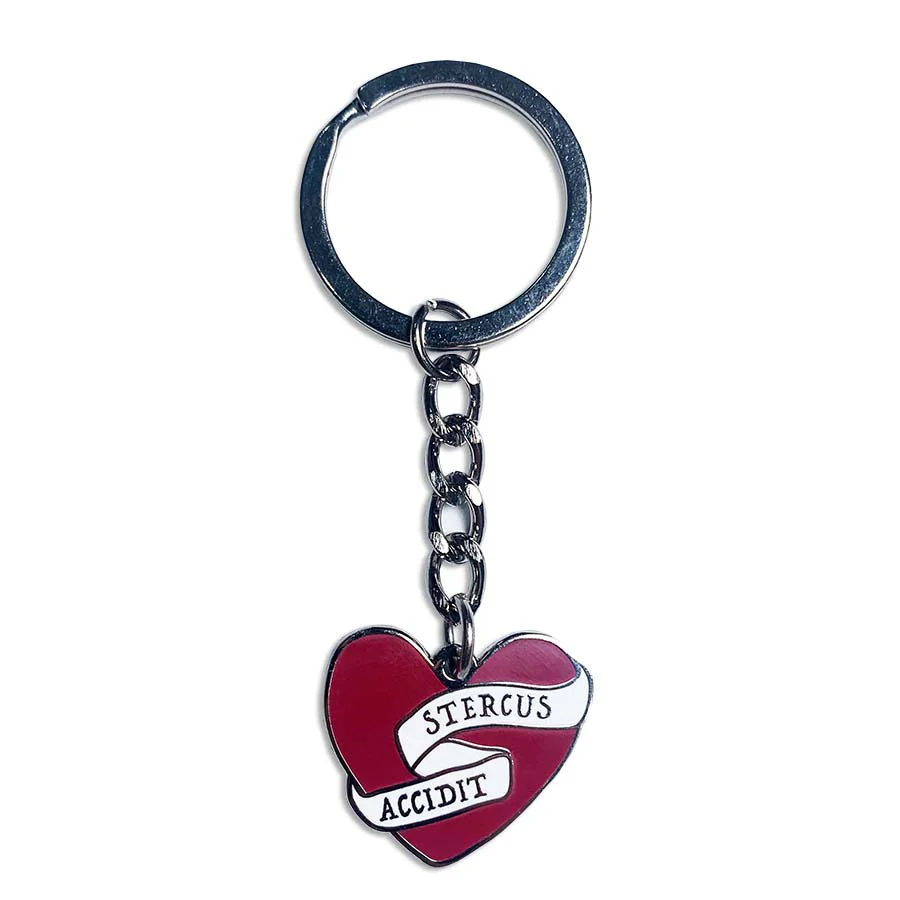Shit Happens Latin Motto Keyring - Image 7