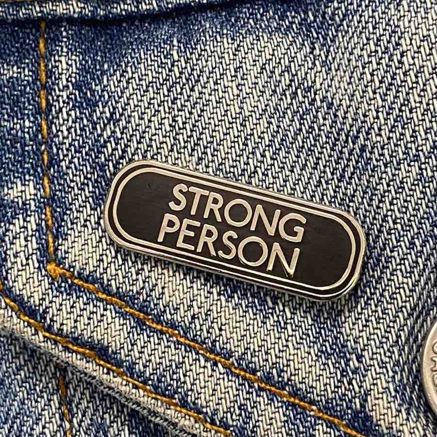 Strong Person Enamel Pin - Image 3
