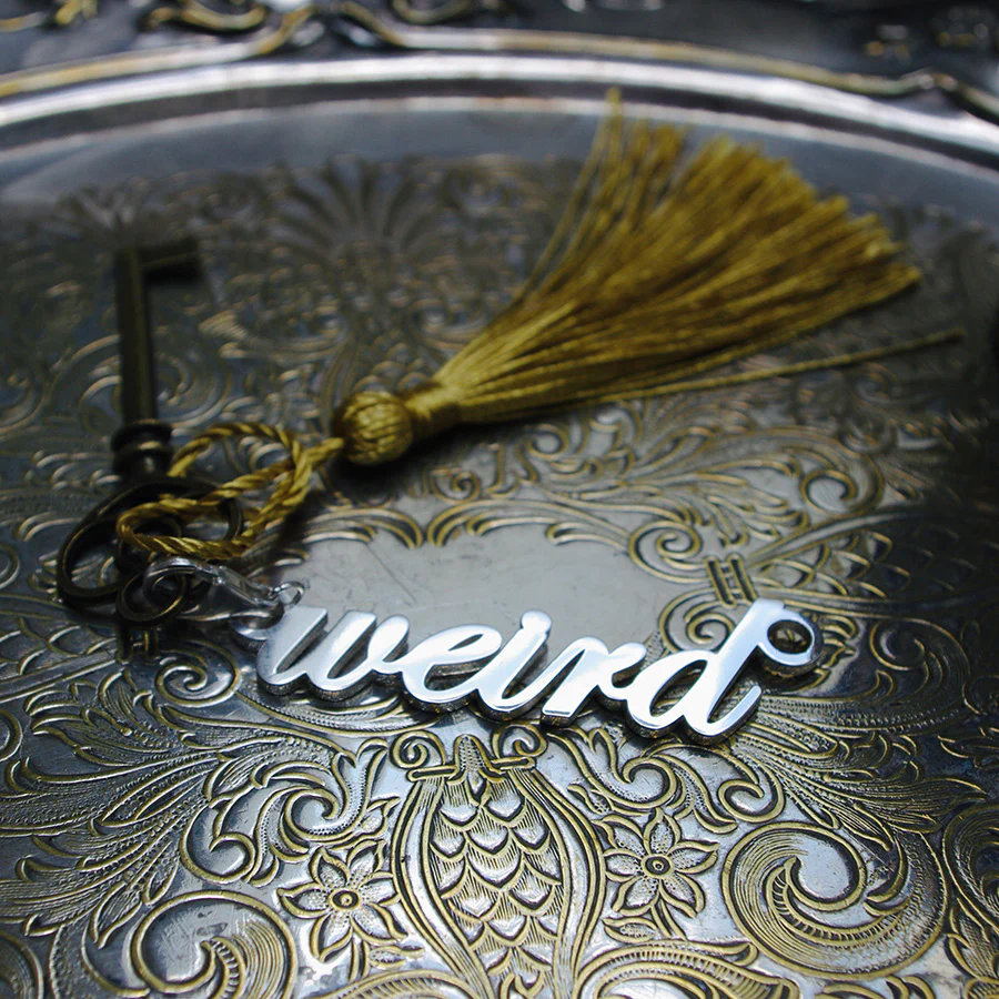 Weird Solid Sterling Silver Pendant | Bag Charm - Image 5