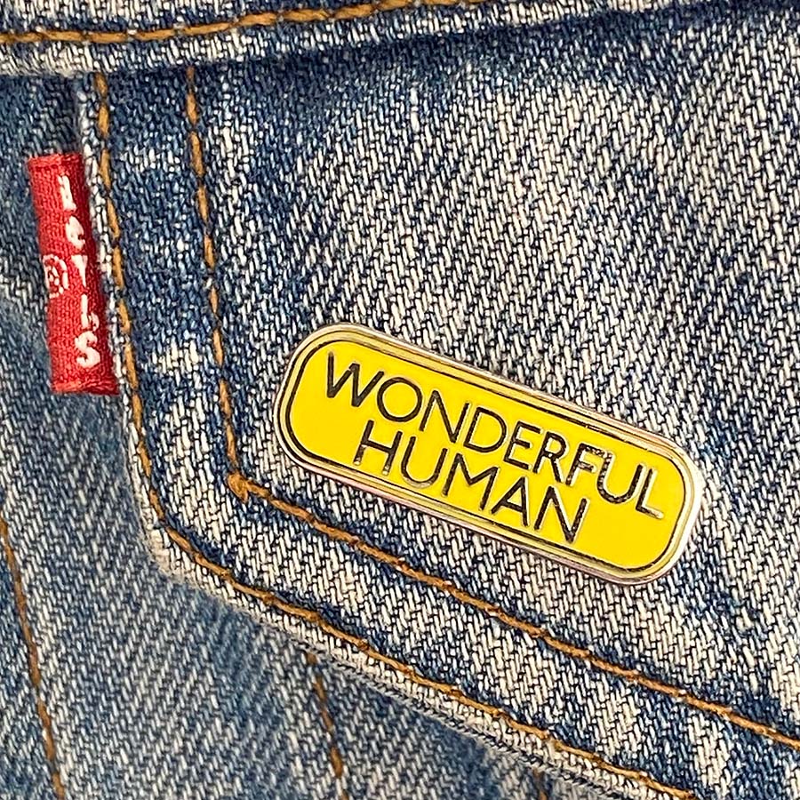 Wonderful Human Enamel Pin - Image 3